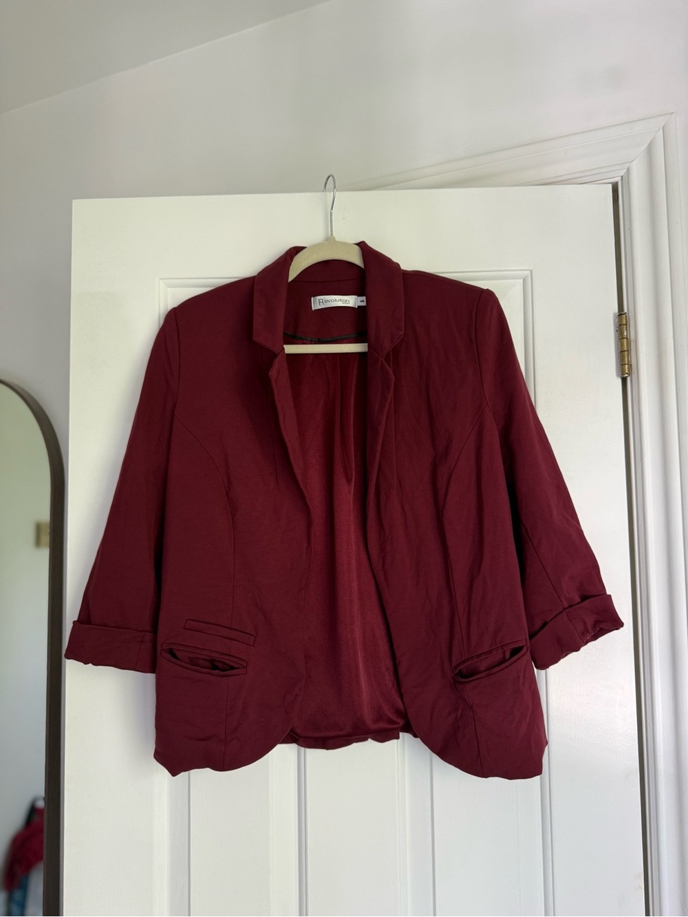 Ricki's Burgundy Open-Front Blazer Jacket